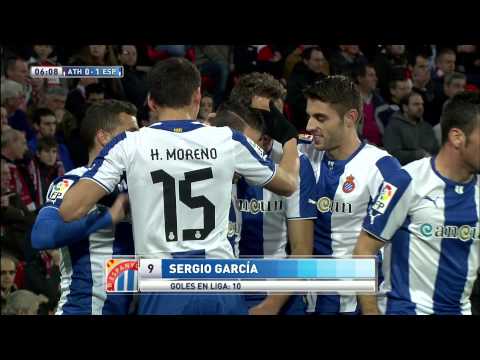 Gol de Sergio García (0-1) en el Athletic Club - RCD Espanyol - HD