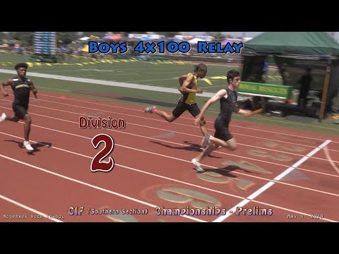 2019 TF - CIF-ss Prelims (D2) - 4x100 (Boys, All Heats)