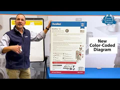 DuraPlus® “Out” Through-the-Wall Wood Stove Chimney Kit
