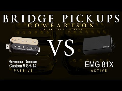 Seymour Duncan CUSTOM 5 SH-14 vs EMG 81X - Bridge Guitar Pickup Comparison Tone Demo