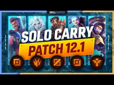 3 BEST SOLO CARRY Champions for EVERY ROLE in PATCH 12.1 - League of Legends