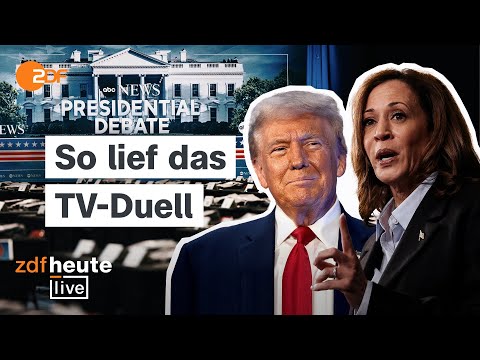 Harris vs. Trump: Die Analyse zum TV-Duell vor der US-Wahl | ZDFheute live