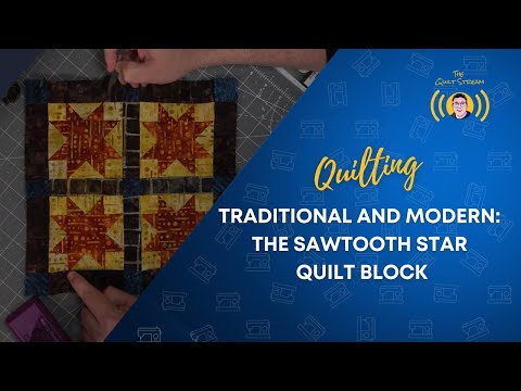 BARN SIDE QUILT BLOCK - SAWTOOTH STAR - FALL THEMED QUILT WALL HANGING