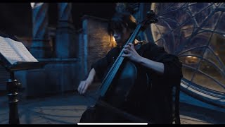 Wednesday Addams Paint it Black Plays Cello