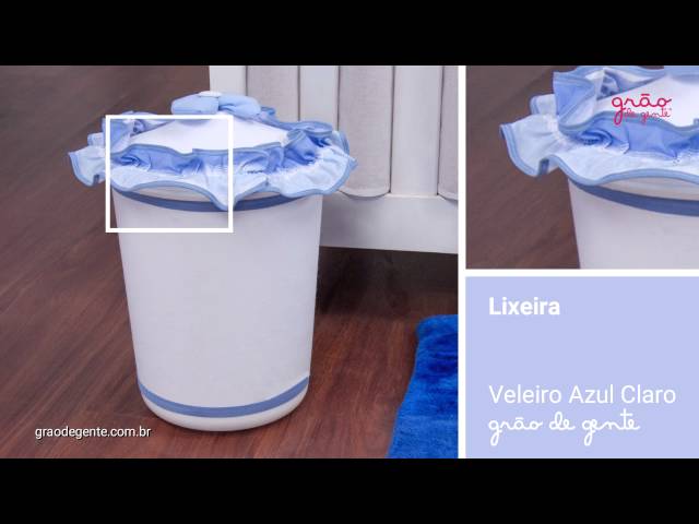 Lixeira Veleiro Azul Claro | Ref: 53381