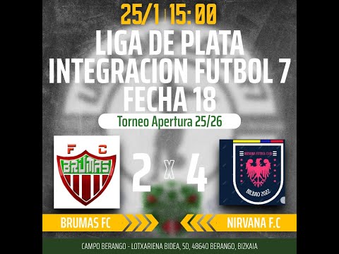Liga de Plata integracion futbol 7 fecha 18 #BrumasvsNirvana