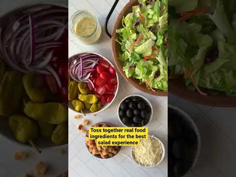 Copycat Olive Garden Salad ✨ #shorts #salad #tastyfood