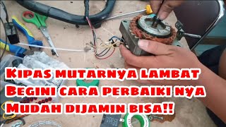 Download lagu cara memperbaiki kipas besi miyako mutarnya lambat mp3