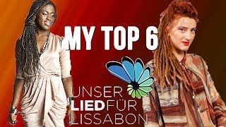 UNSER LIED FÜR LISSABON: MY TOP 6 (GERMANY) | LilaESC