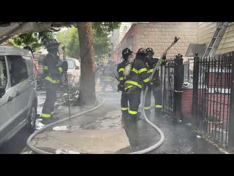 FDNY SECOND ALARM BOX 1563 - FIRE IN A 2 STORY MULTIPLE DWELLING