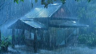 (No Ads) Soothing Thunder & Rain Sounds 🌧️ | Drift Into Deep Sleep Fast