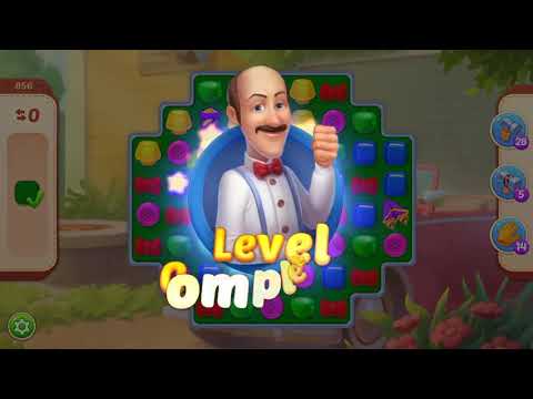 Homescapes Level 856 With No Boosters - Bonus Scene With Austin