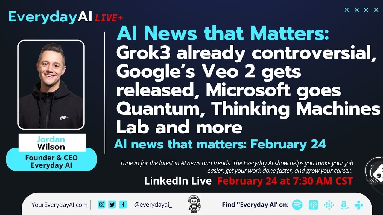 Grok 3 already controversial, Google’s Veo 2 gets released, Microsoft goes Quantum and more AI news