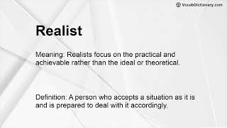 Realist Meaning