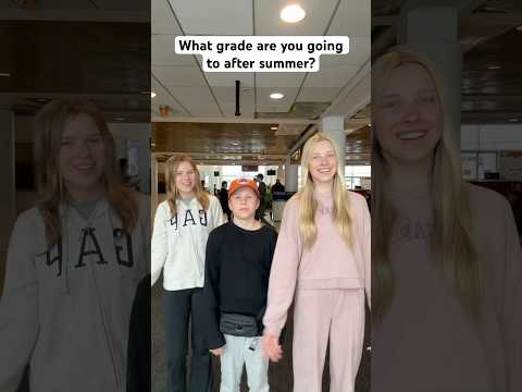 What grade are you going to after summer? #shorts #shortsfeed #tiktok #adiaava #siblings #airport