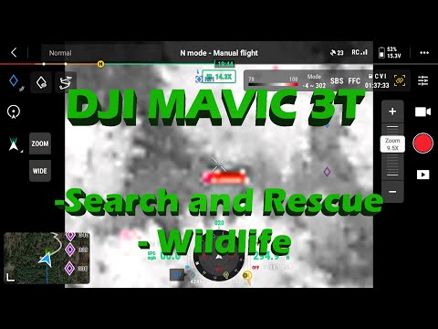 DJI Mavic 3T Thermal Camera Settings for SAR(Search and Rescue) and Wildlife