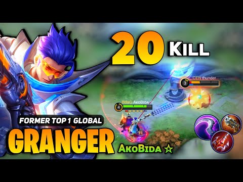 20 BRUTALKILL! AᴋᴏBɪᴅᴀ ☆ Granger Aggressive Gameplay [ Former Top 1 Global Granger ] Mobile Legends