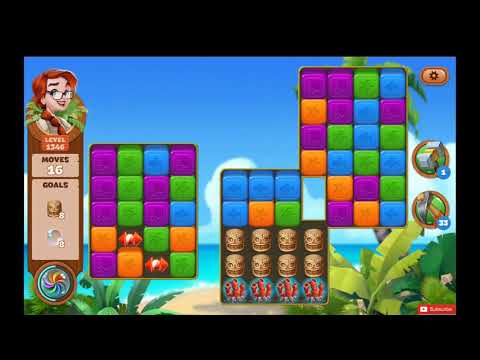 Lost Island Blast Adventure Level 1346 NO BOOSTERS - A S GAMING ✔