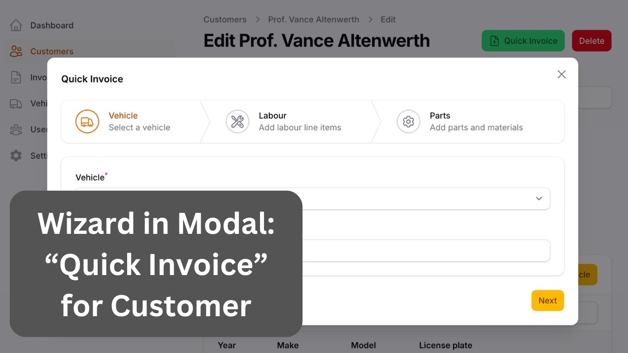 Filament Invoice Wizard with Reusable Steps/Fields