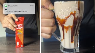 How to make kitkat shake | Chocolate milkshake recipe @PremiumDesiRecipes