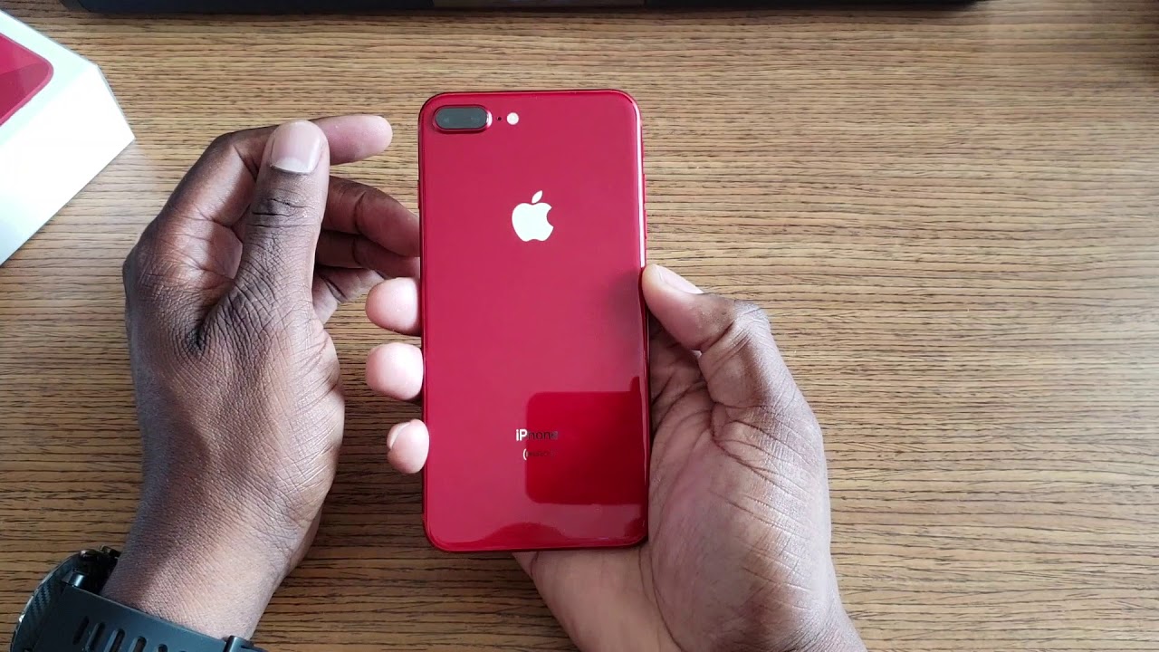 Product RED iPhone 8 Plus Unboxing