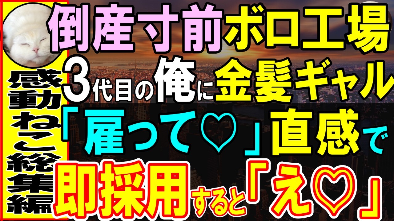 【感動する話】倒産寸前の町工場の３代目の社長の俺に採用面接を申し出た金髪ギャル「アタシを雇って」即採用すると、彼女が意外な能力を発揮し、まさかの展開に…【いい話・泣ける話・朗読】