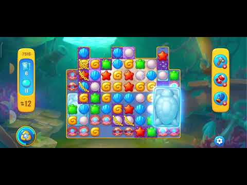 fishdom level 7516 - 15 moves - No boosters