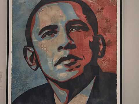 Still from a National Portrait Gallery video about Hope (Barack Obama 2008 presidential campaign (unofficial), 2008)