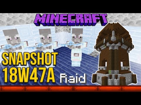 Minecraft 1.14 Snapshot 18w47a Pillager Outpost & Pillager 