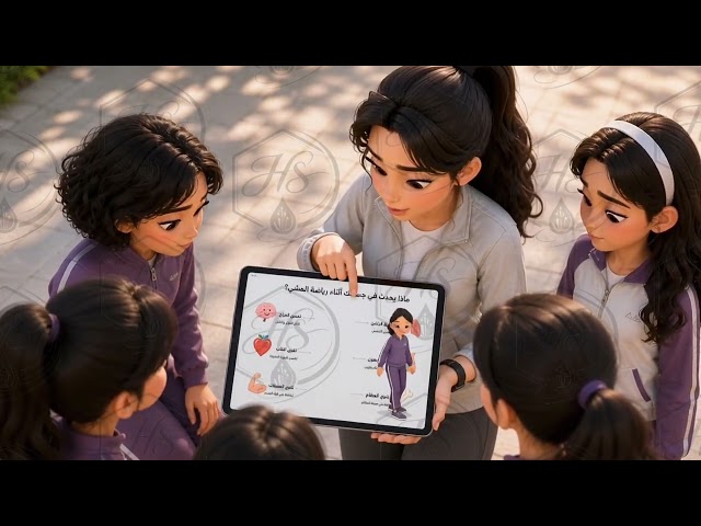 تصميم  عن رياضة المشي ٣٠ د