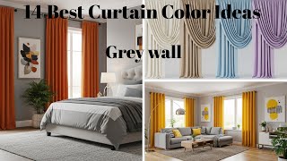 Best Curtain Colors for Grey Walls | Modern Home Decor Inspiration