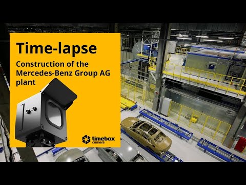 Thumbnail for Time-lapse filming of the construction of the plant of the Mercedes-Benz Group / Timebox Pro 6K, 4G by Mercedes-Benz Group AG