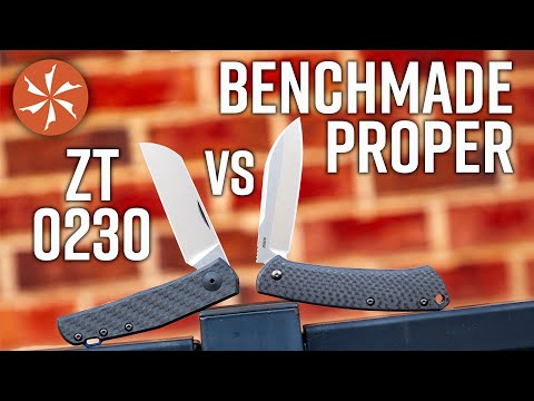 Slipjoint Showdown: ZT 0230 vs Benchmade Proper - KnifeCenter Reviews