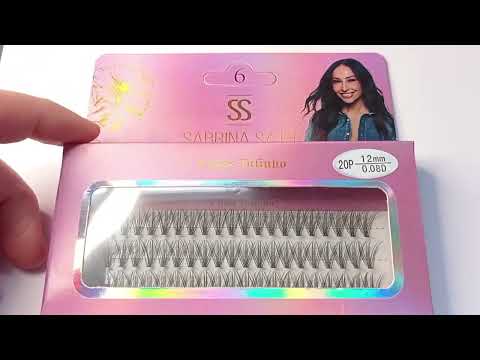 CARTELA DE CÍLIOS TUFINHO 20P 12MM 0.08D SABRINA SATO