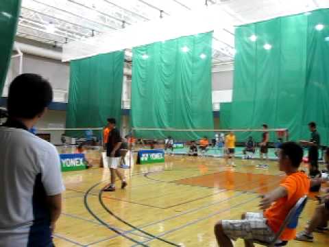 Dallas Puccini Badminton Open Mens Double Semifinal 2012