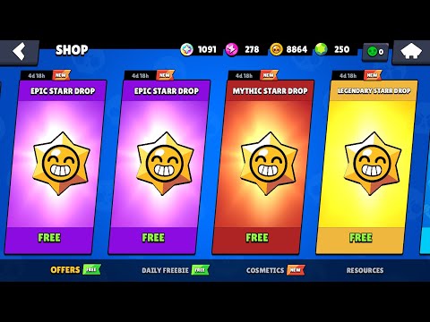 FANTASTIC FREE LEGENDARY STARR😱🔥 0 ACCOUNT 12 NEW BRAWLERS😱🔥 BRAWL STARS UPDATE!!
