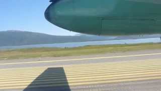 preview picture of video 'Wideroe Dash 8-200 LN-WSA departing Soerkjosen bound for Hammerfest'