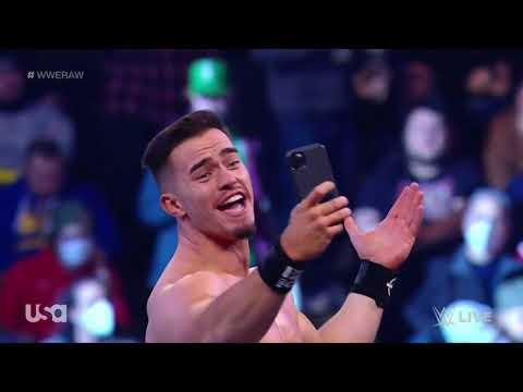 WWE RAW AJ STYLES VS AUSTIN THEORY 01/24/22