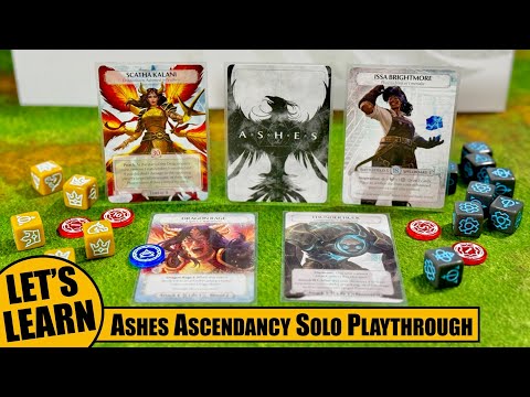 ASHES ASCENDANCY Solo Playthrough with Teach  of Issa Brightmore vs Scatha Kalani |  Plaid Hat Games