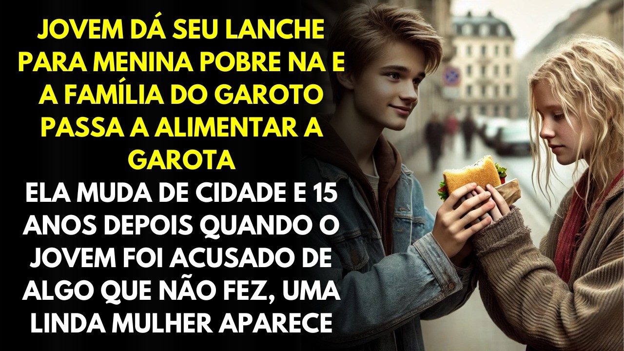 Jovem Dá Seu Lanche Para Menina Pobre Na Escola e a Família Do Garoto Passa a Alimentar a Garota
