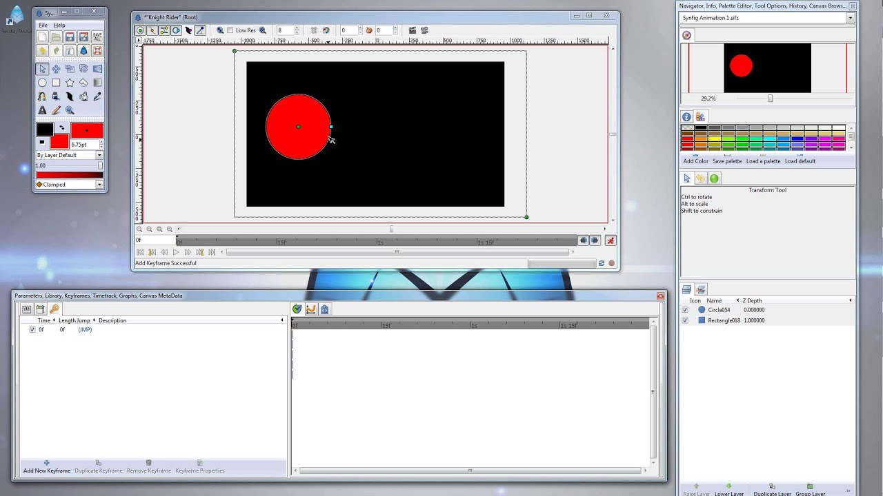 Synfig Tutorial 2: Animation Basics