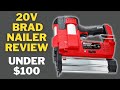 BAUER 20v Cordless 18 Gauge Brad Nailer Review by Derek's Workshop and Projects