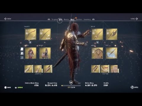Assassin's Creed: Origins Walkthrough Gameplay Part 32 - Maxing Out Bayek's Gear