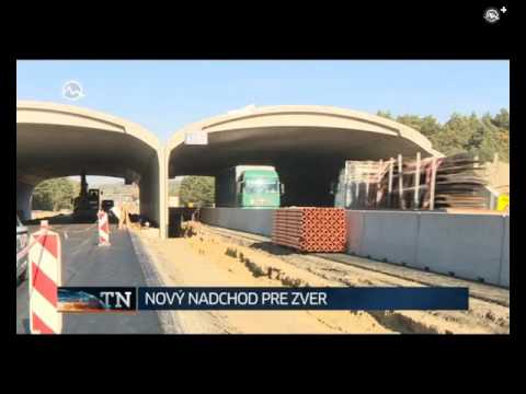 A new green bridge  over D2 motorway in Slovakia