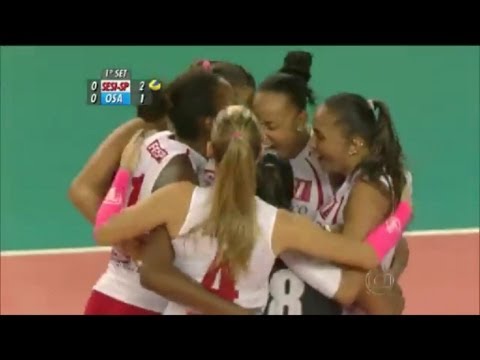 Superliga Feminina de Volei 2013/2014 (semifinal) jogo 2 - Sesi SP 3 x 2 Molico Nestlé