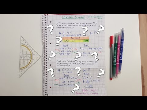 ☺Verminderter Grundwert für Dummies☺ - Berechnung Prozentrechnen