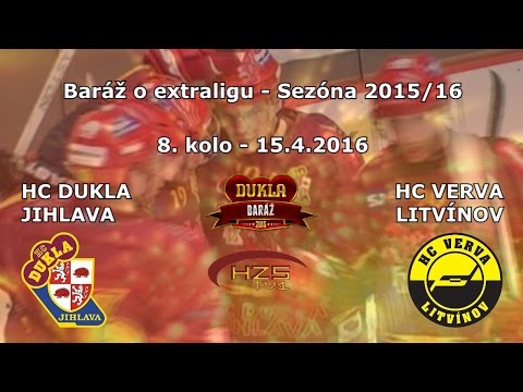 8. baráž (15.4.2016) HC Dukla Jihlava - HC VERVA Litvínov