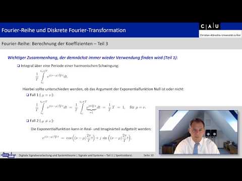Vorlesung "Signale und Systeme - Teil 1", 3. Spektraldarstellungen, Fourier-Reihe und DFT, Teil 1
