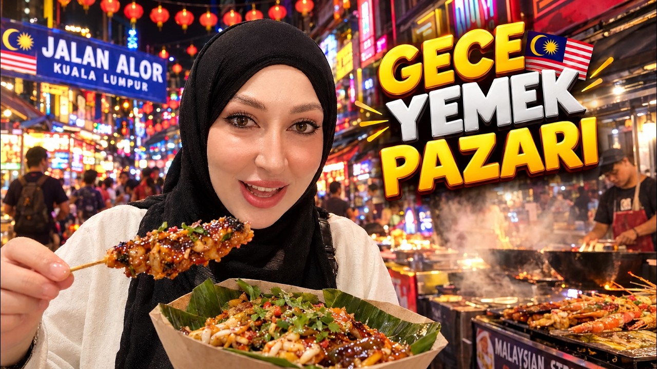 🇲🇾Malezya Yerel Gece Yemek Pazarı🇲🇾