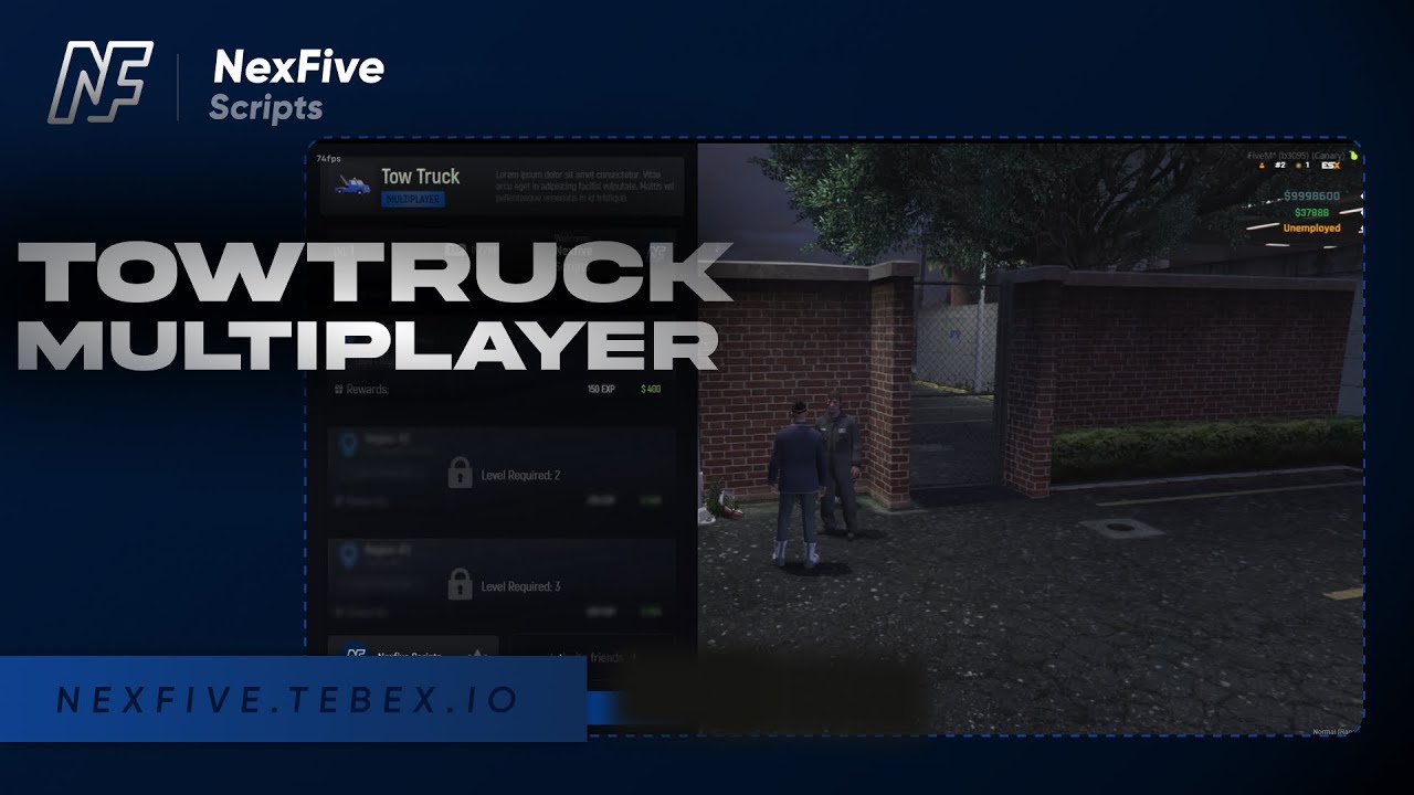 Multiplayer TowTruck Job [QB-ESX-QBOX] thumbnail 2